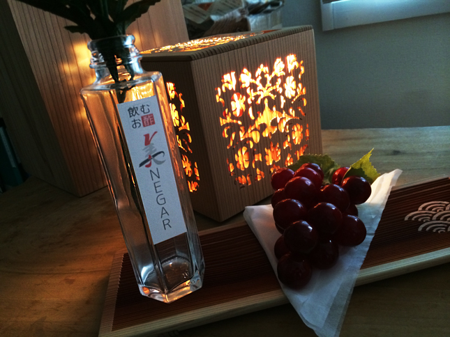 フルーツビネガーの瓶
