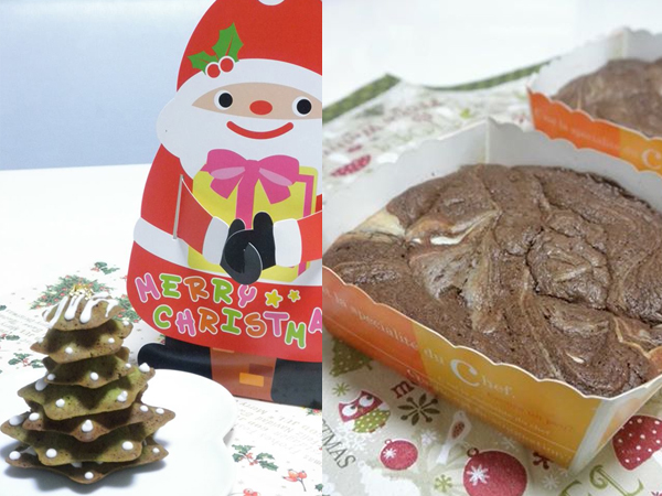 ケーキ・スイーツ[おうちカフェ]レッスン：クリームチーズとチョコのブラウニーとツリーマドレーヌ