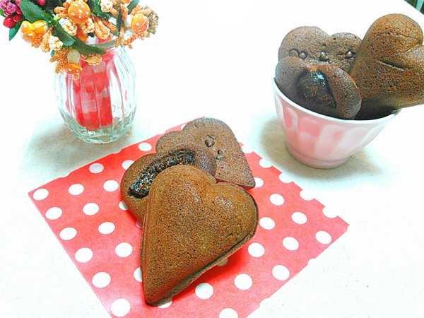 ケーキ・スイーツ[おうちカフェ]レッスン：クリームチーズとチョコのブラウニーとツリーマドレーヌ