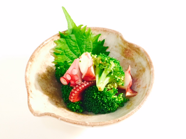 やみつきタコとブロッコリー