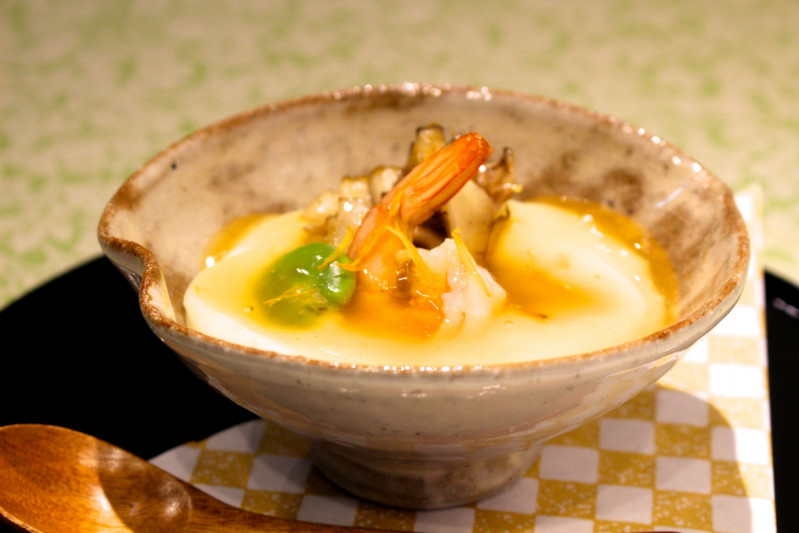 ポテト餅（海老あん）