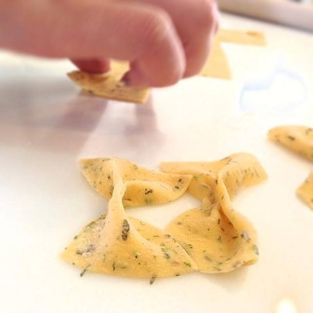 海老と春野菜のパスタ